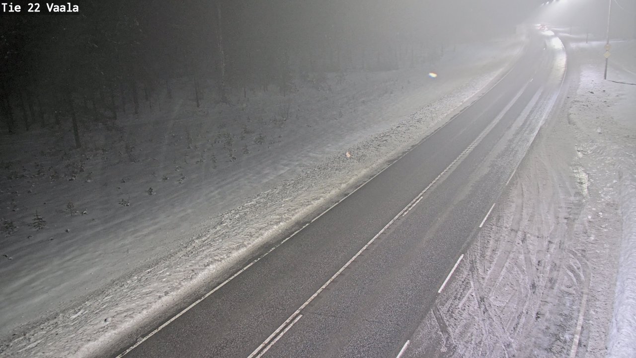 Weather Camera Image Väg 22 Vaala, Vaala, Pohjois-Pohjanmaa