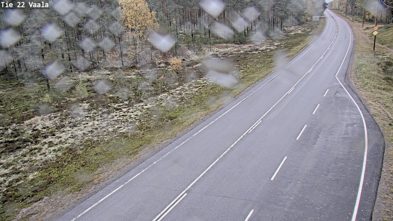 Weather Camera Image Road 22 Vaala, Vaala, Pohjois-Pohjanmaa