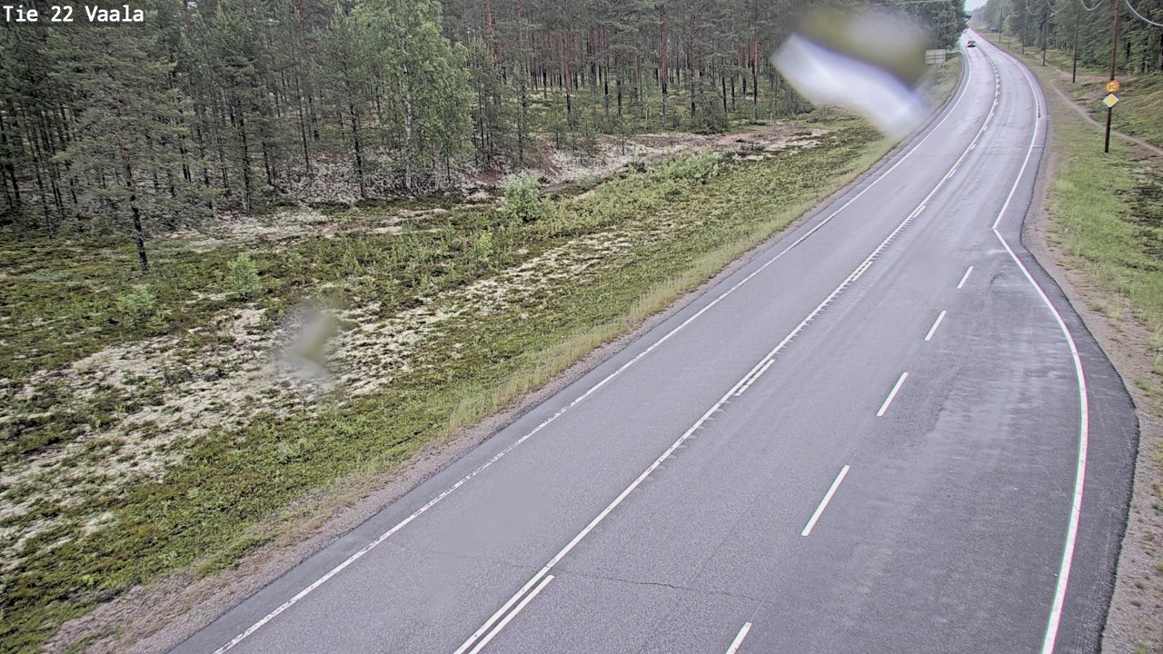 Weather Camera Image Road 22 Vaala, Vaala, Pohjois-Pohjanmaa
