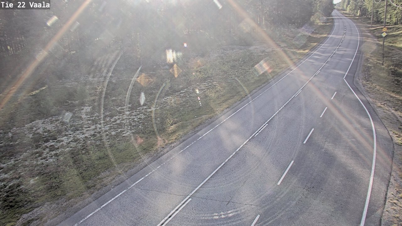 Weather Camera Image Väg 22 Vaala, Vaala, Pohjois-Pohjanmaa