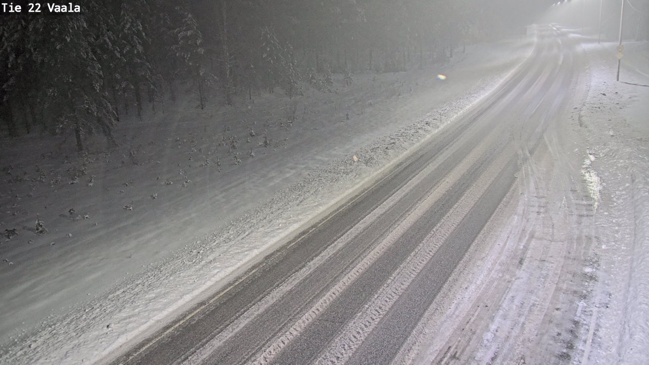 Weather Camera Image Road 22 Vaala, Vaala, Pohjois-Pohjanmaa