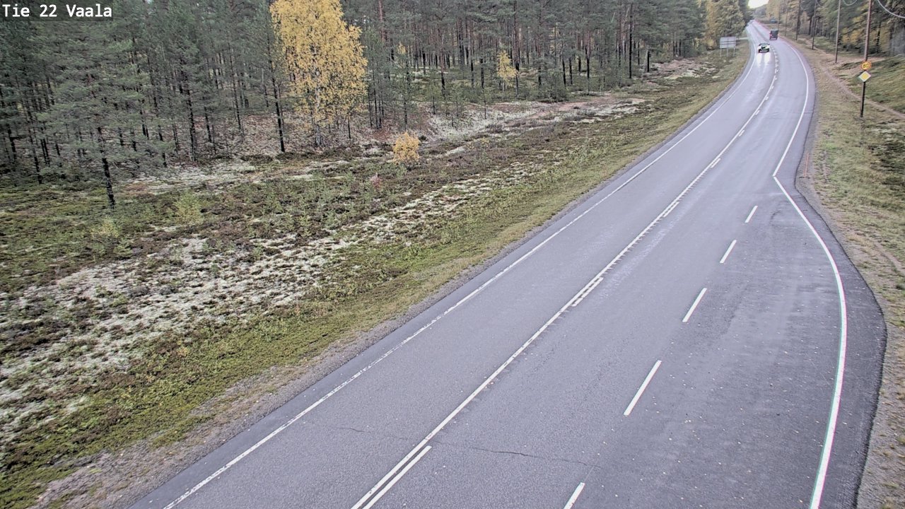 Weather Camera Image Road 22 Vaala, Vaala, Pohjois-Pohjanmaa