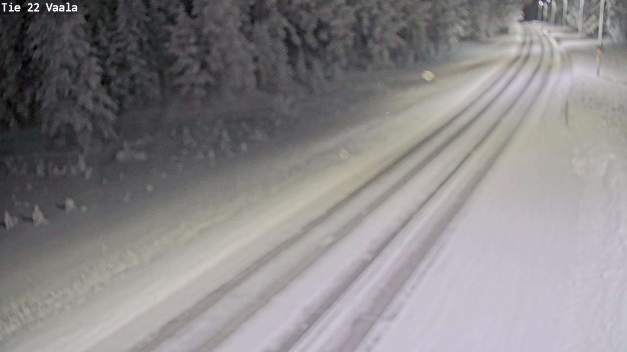 Weather Camera Image Road 22 Vaala, Vaala, Pohjois-Pohjanmaa