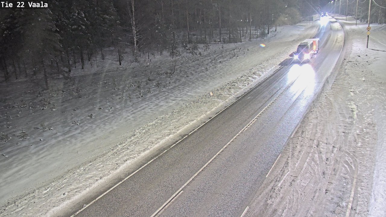 Weather Camera Image Väg 22 Vaala, Vaala, Pohjois-Pohjanmaa