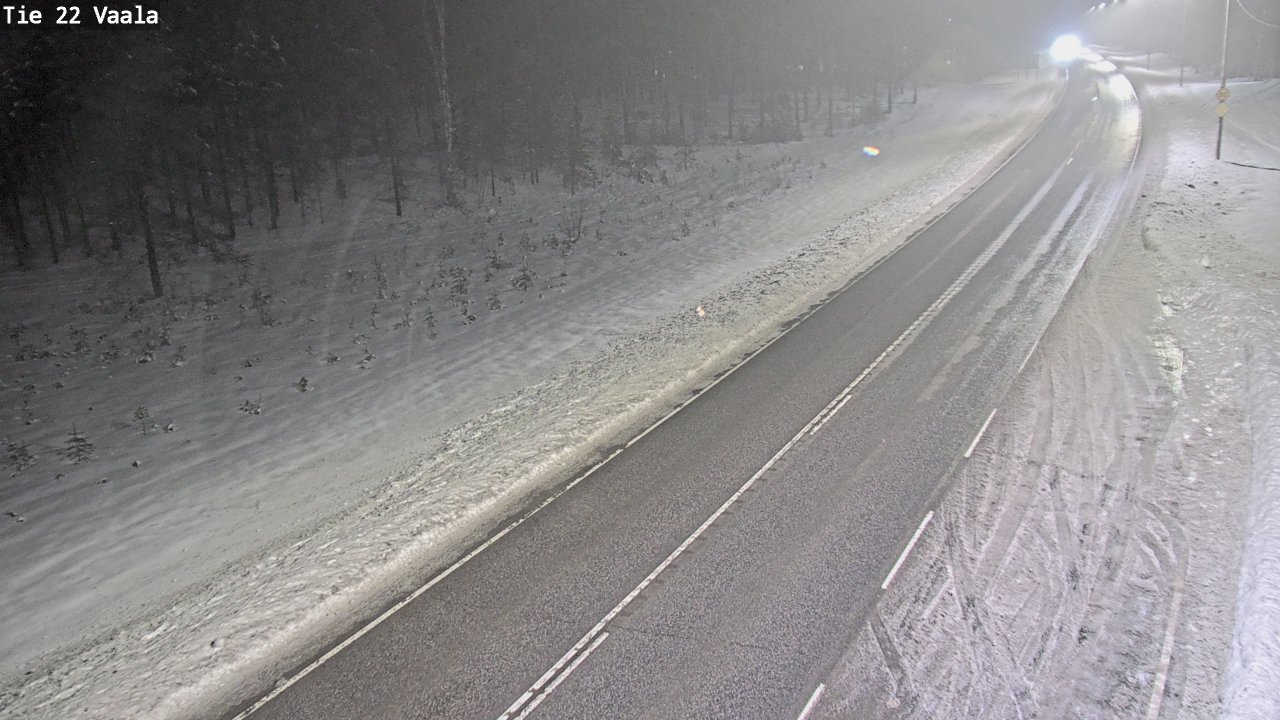 Weather Camera Image Väg 22 Vaala, Vaala, Pohjois-Pohjanmaa