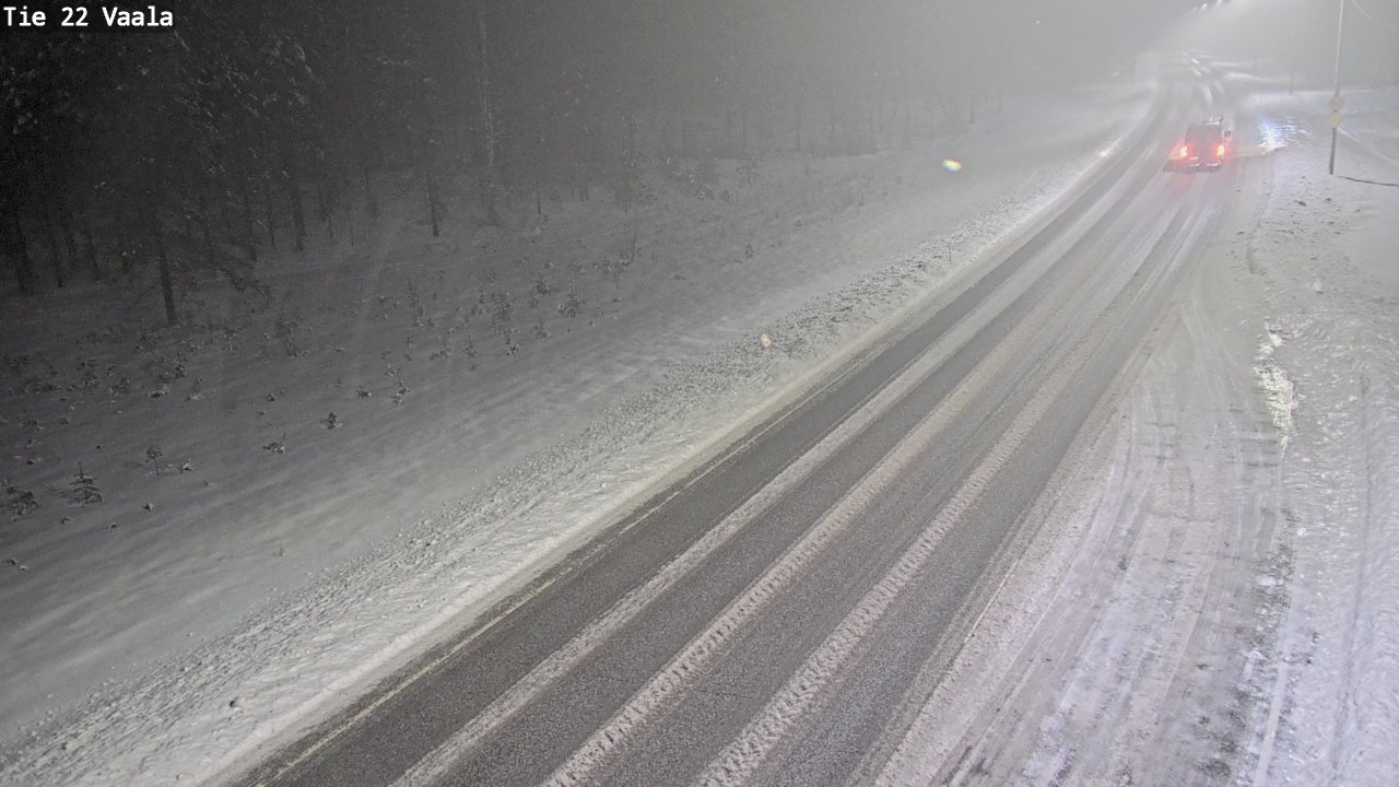 Weather Camera Image Road 22 Vaala, Vaala, Pohjois-Pohjanmaa