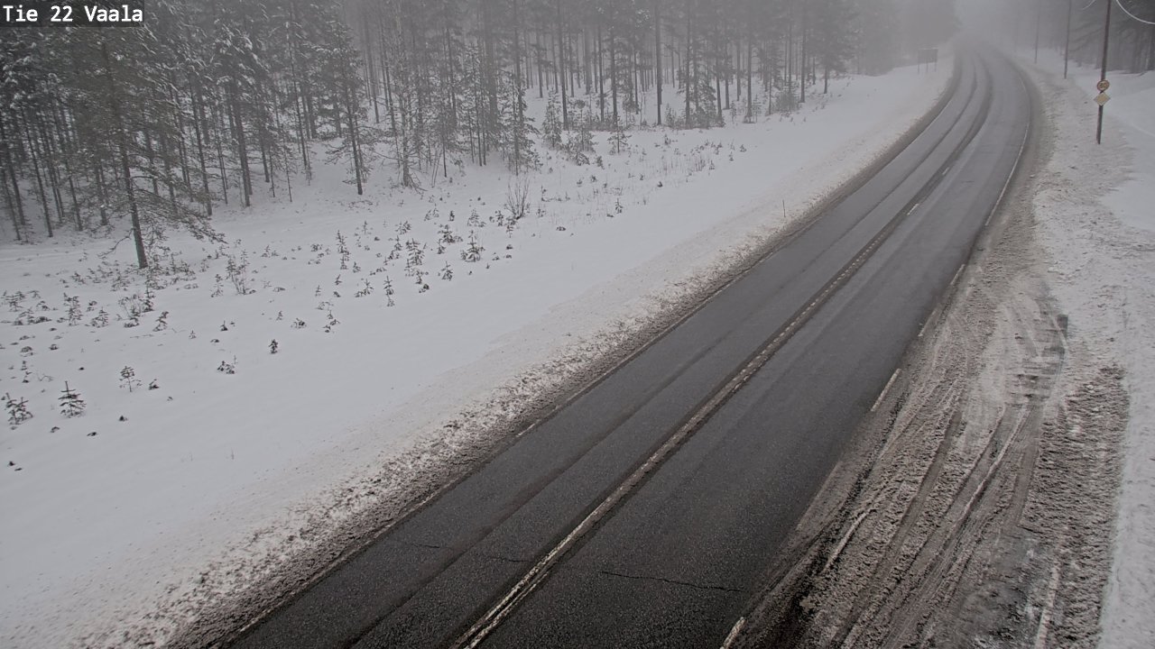Weather Camera Image Road 22 Vaala, Vaala, Pohjois-Pohjanmaa