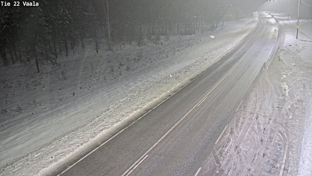 Weather Camera Image Väg 22 Vaala, Vaala, Pohjois-Pohjanmaa