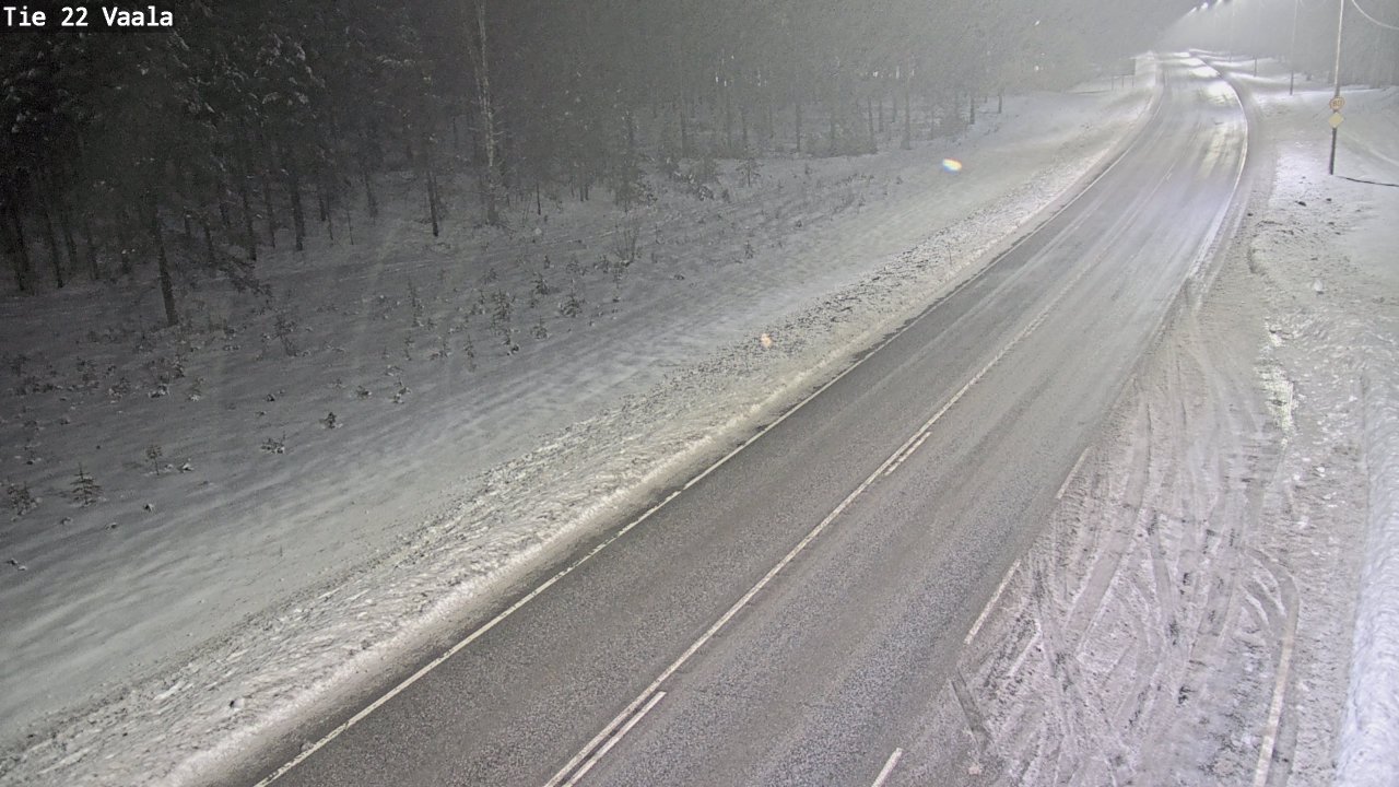 Weather Camera Image Väg 22 Vaala, Vaala, Pohjois-Pohjanmaa