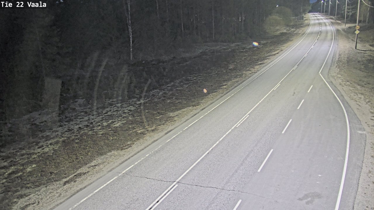 Weather Camera Image Road 22 Vaala, Vaala, Pohjois-Pohjanmaa
