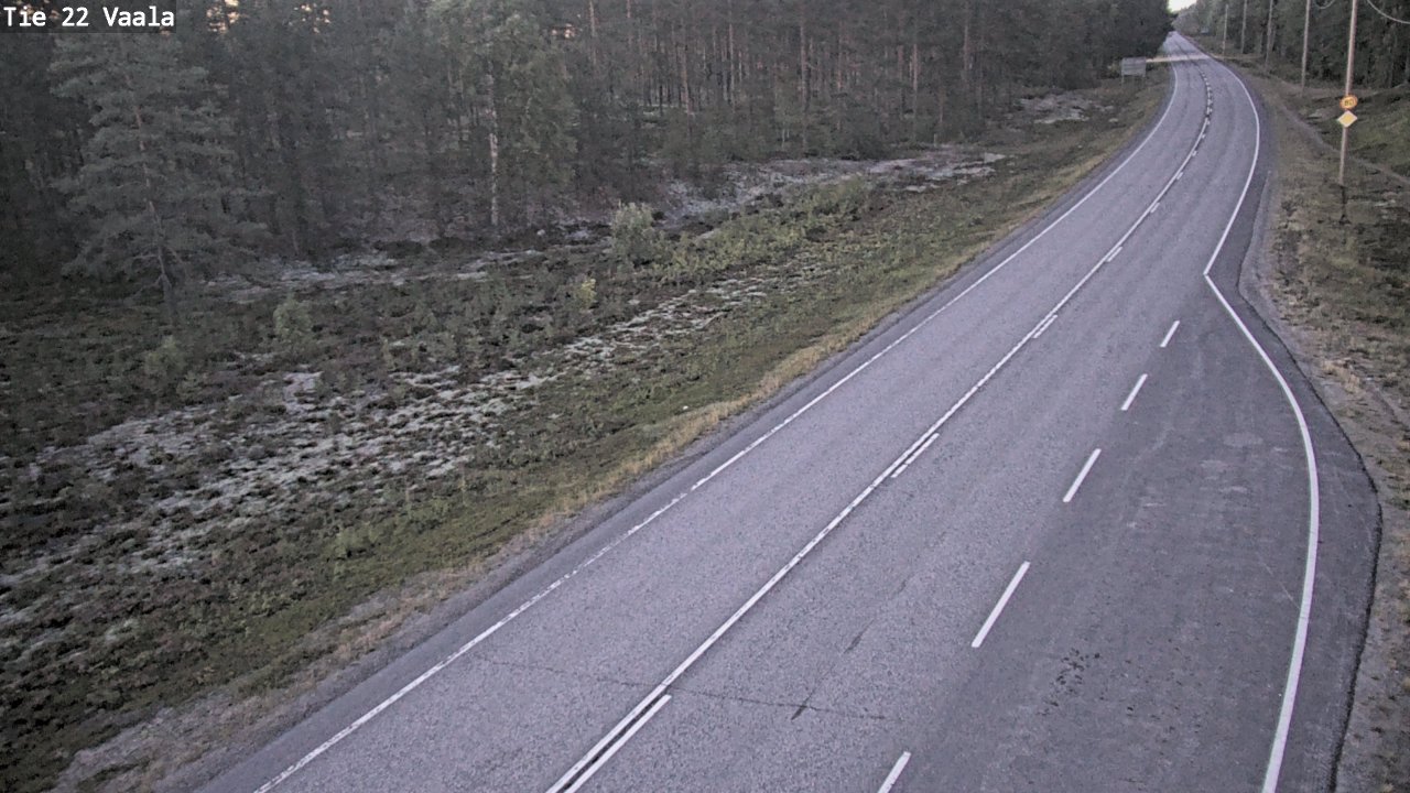 Weather Camera Image Road 22 Vaala, Vaala, Pohjois-Pohjanmaa