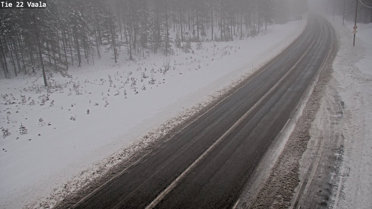 Weather Camera Image Road 22 Vaala, Vaala, Pohjois-Pohjanmaa