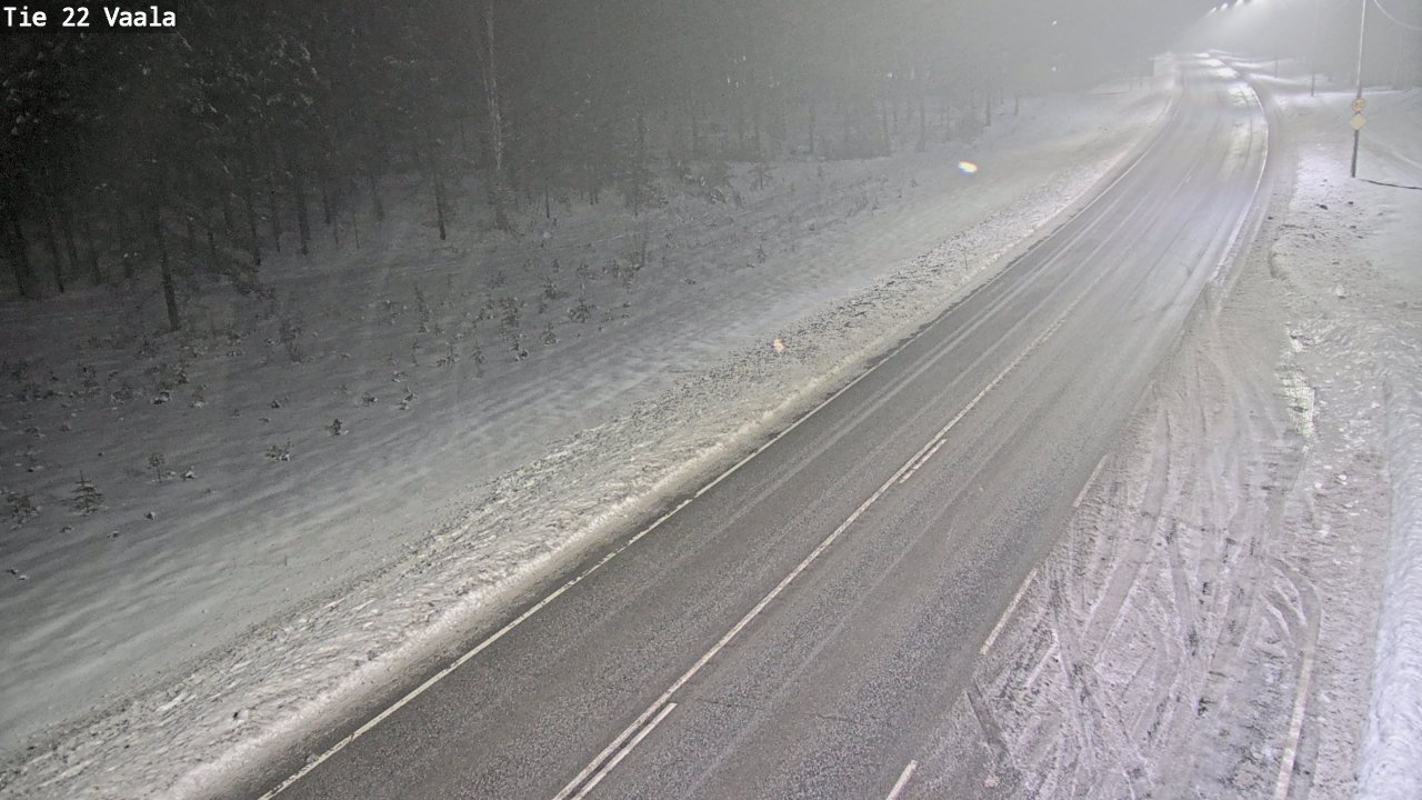 Weather Camera Image Väg 22 Vaala, Vaala, Pohjois-Pohjanmaa