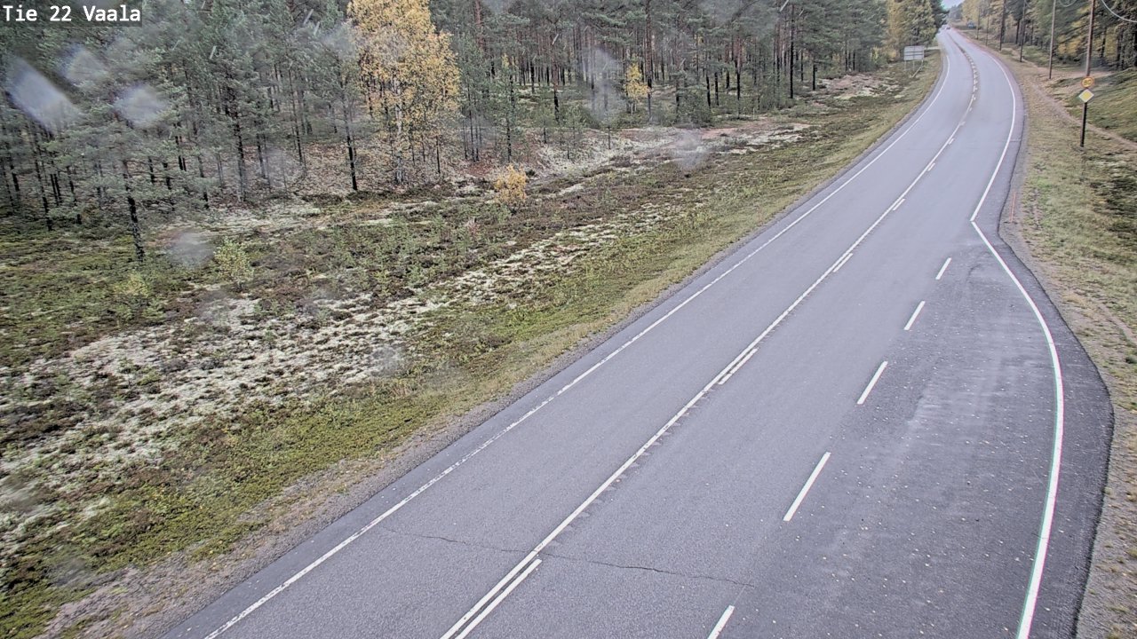 Weather Camera Image Road 22 Vaala, Vaala, Pohjois-Pohjanmaa