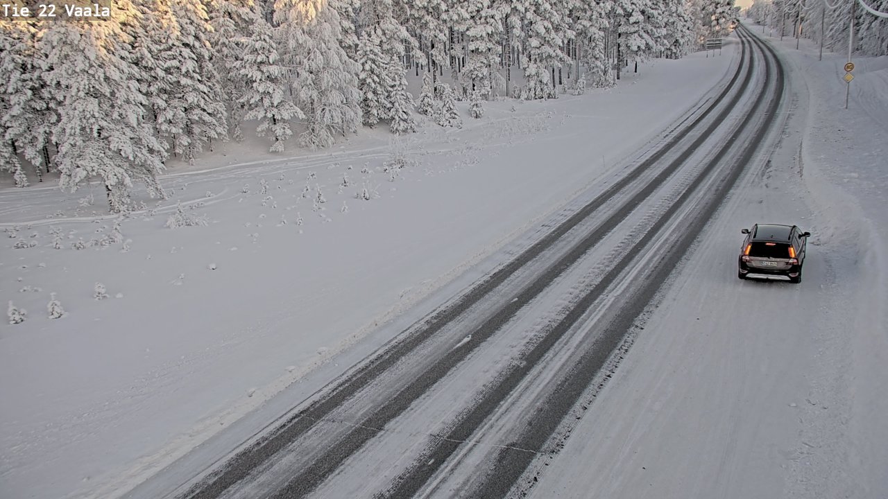 Weather Camera Image Road 22 Vaala, Vaala, Pohjois-Pohjanmaa