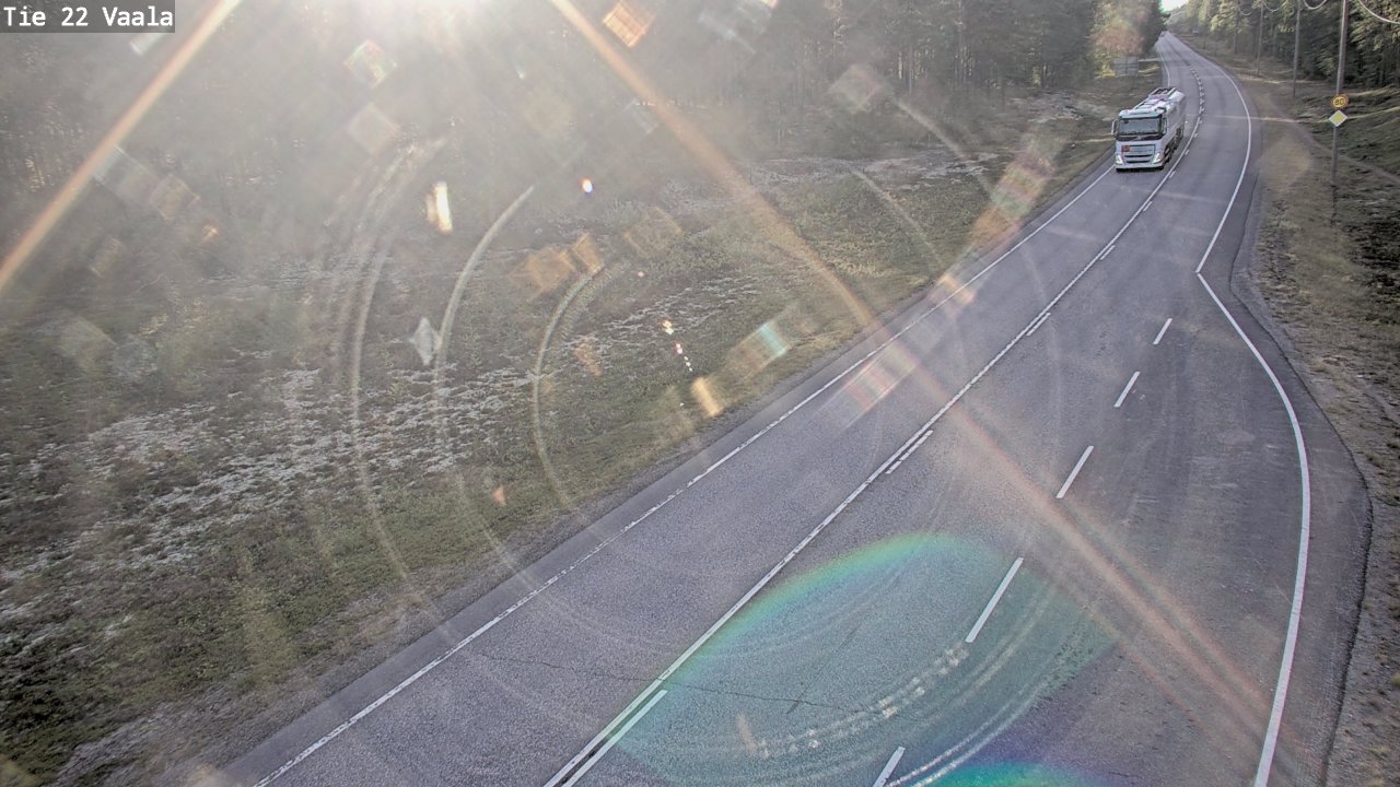 Weather Camera Image Väg 22 Vaala, Vaala, Pohjois-Pohjanmaa