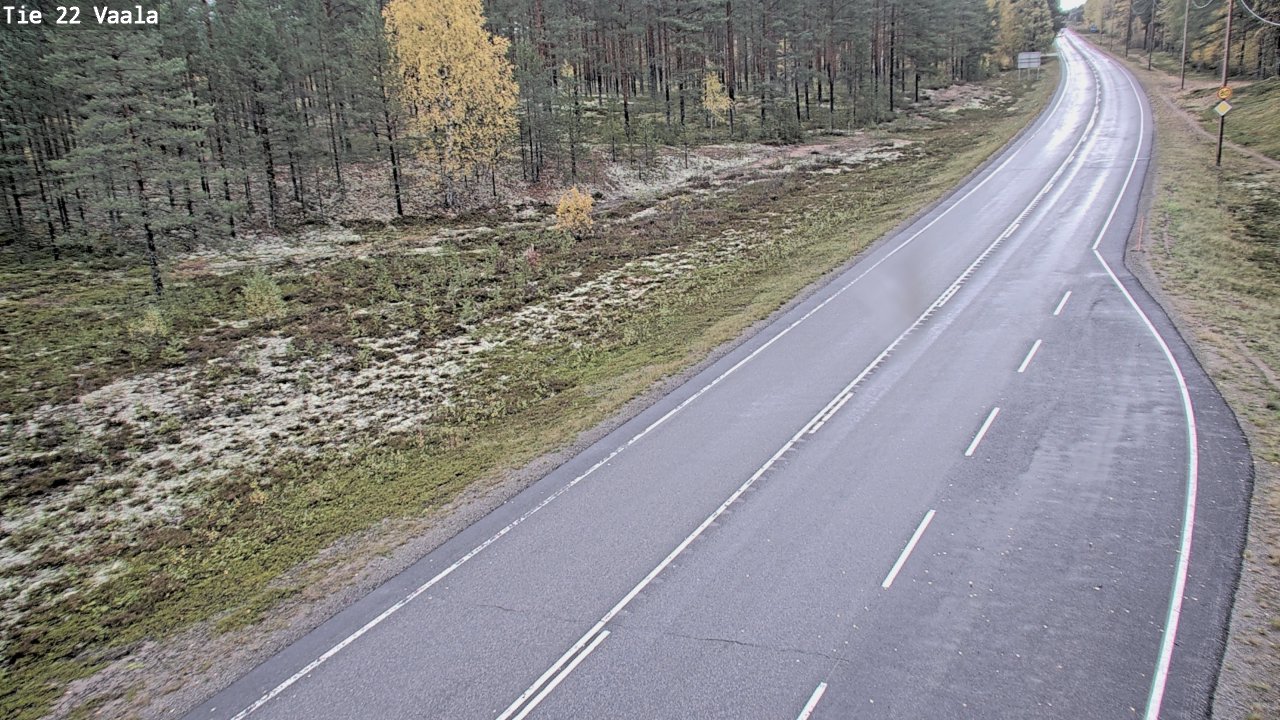 Weather Camera Image Väg 22 Vaala, Vaala, Pohjois-Pohjanmaa