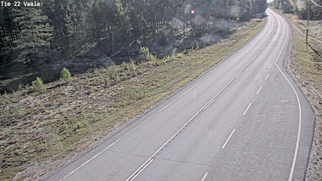 Weather Camera Image Road 22 Vaala, Vaala, Pohjois-Pohjanmaa