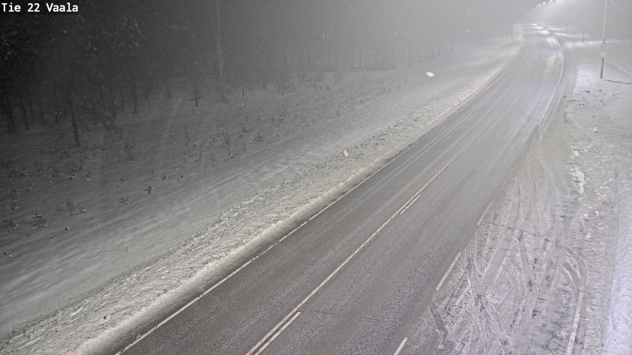 Weather Camera Image Väg 22 Vaala, Vaala, Pohjois-Pohjanmaa