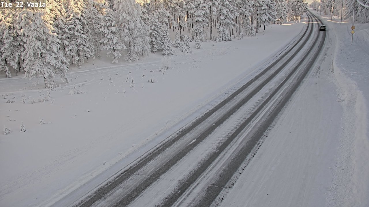 Weather Camera Image Road 22 Vaala, Vaala, Pohjois-Pohjanmaa