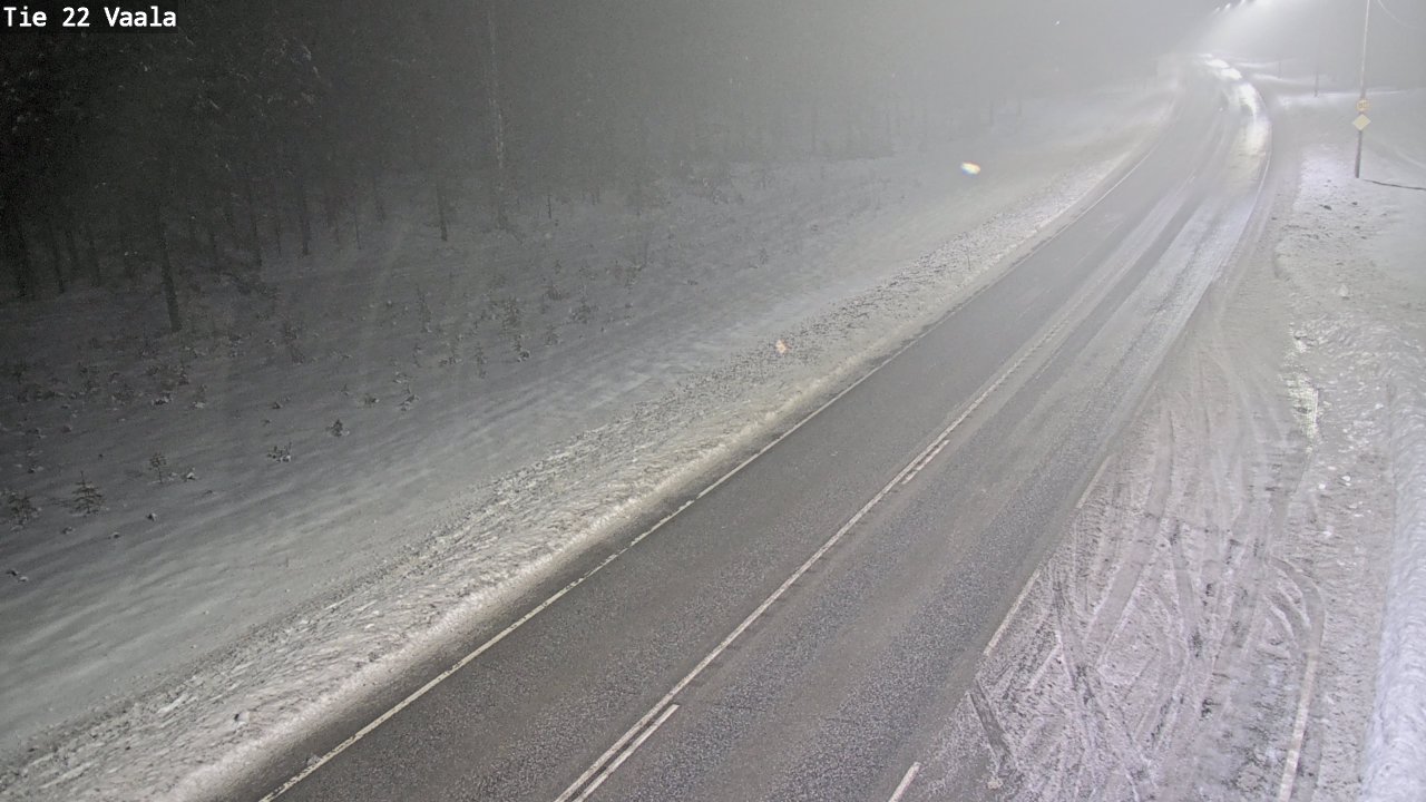 Weather Camera Image Väg 22 Vaala, Vaala, Pohjois-Pohjanmaa