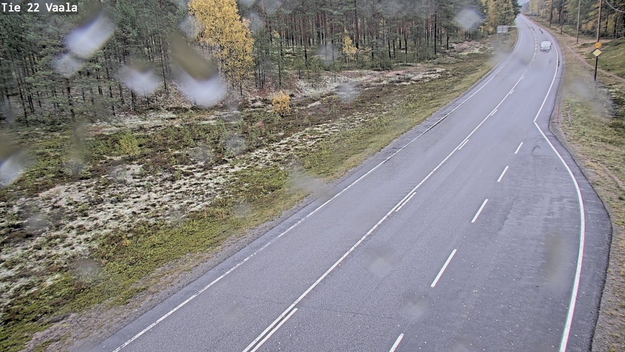 Weather Camera Image Road 22 Vaala, Vaala, Pohjois-Pohjanmaa