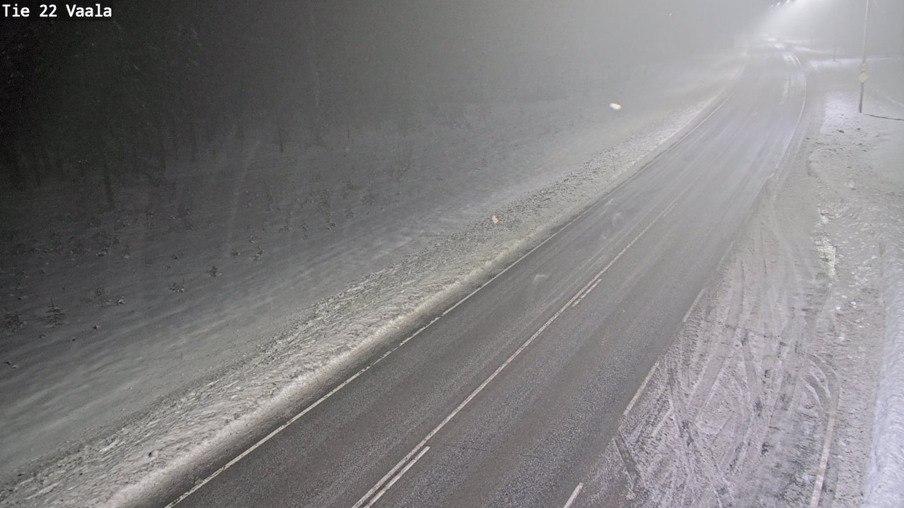 Weather Camera Image Väg 22 Vaala, Vaala, Pohjois-Pohjanmaa