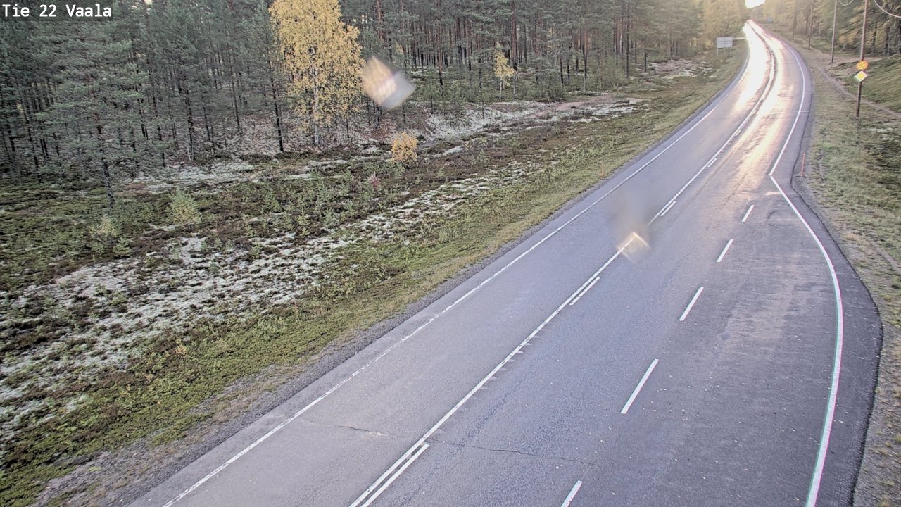 Weather Camera Image Väg 22 Vaala, Vaala, Pohjois-Pohjanmaa