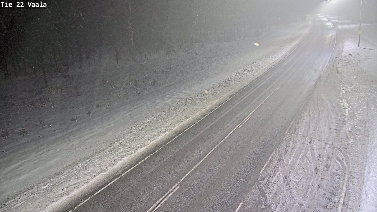 Weather Camera Image Väg 22 Vaala, Vaala, Pohjois-Pohjanmaa