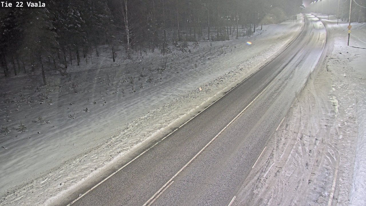 Weather Camera Image Väg 22 Vaala, Vaala, Pohjois-Pohjanmaa