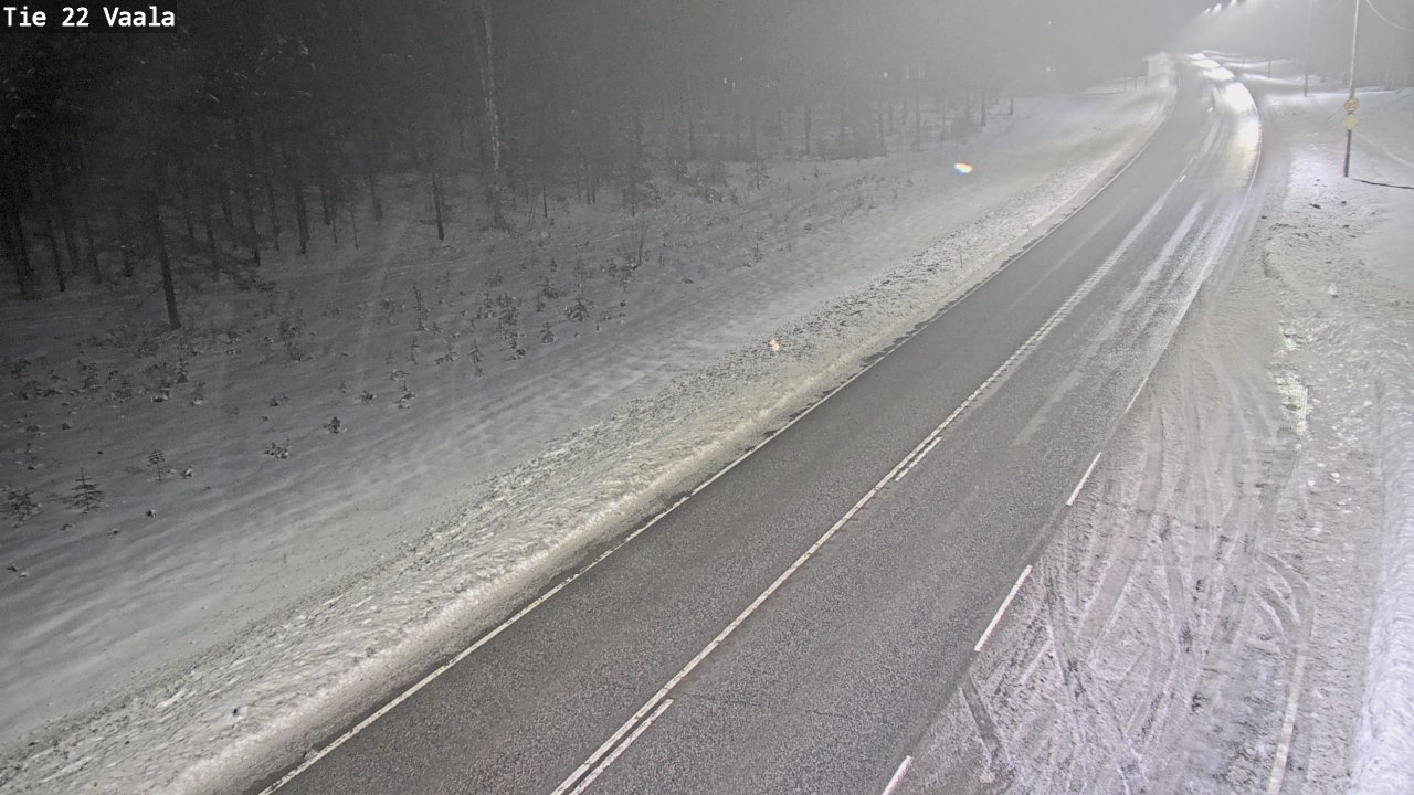 Weather Camera Image Väg 22 Vaala, Vaala, Pohjois-Pohjanmaa