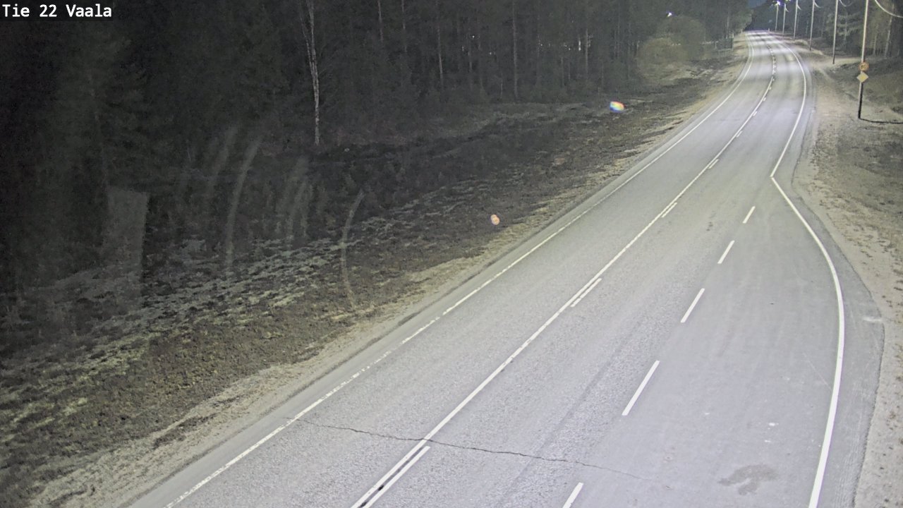 Weather Camera Image Väg 22 Vaala, Vaala, Pohjois-Pohjanmaa