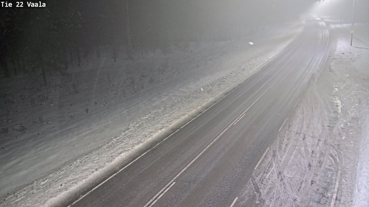 Weather Camera Image Väg 22 Vaala, Vaala, Pohjois-Pohjanmaa