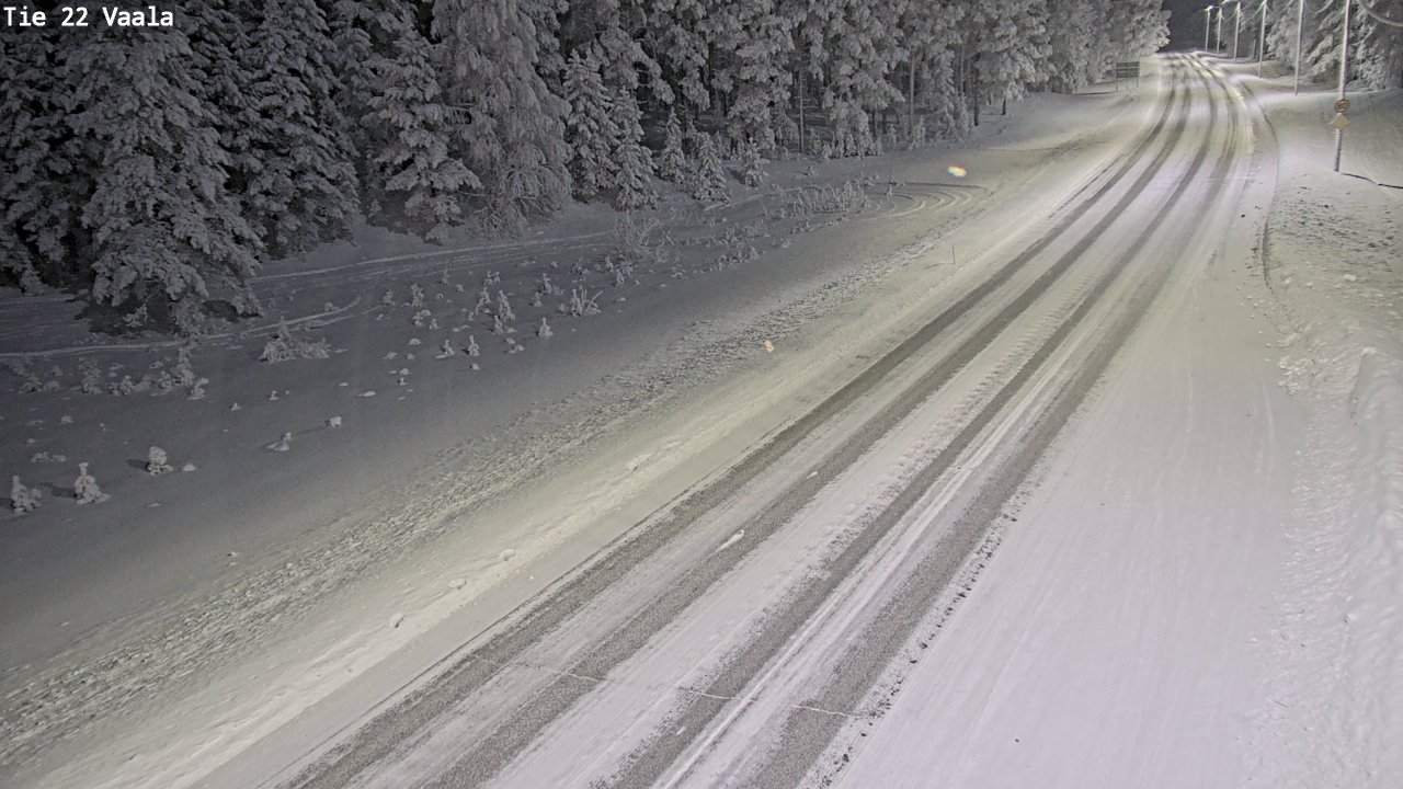 Weather Camera Image Väg 22 Vaala, Vaala, Pohjois-Pohjanmaa