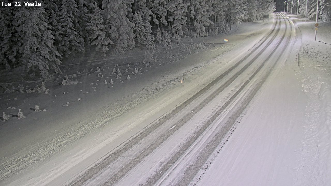 Weather Camera Image Road 22 Vaala, Vaala, Pohjois-Pohjanmaa