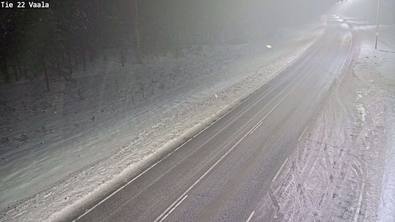 Weather Camera Image Väg 22 Vaala, Vaala, Pohjois-Pohjanmaa