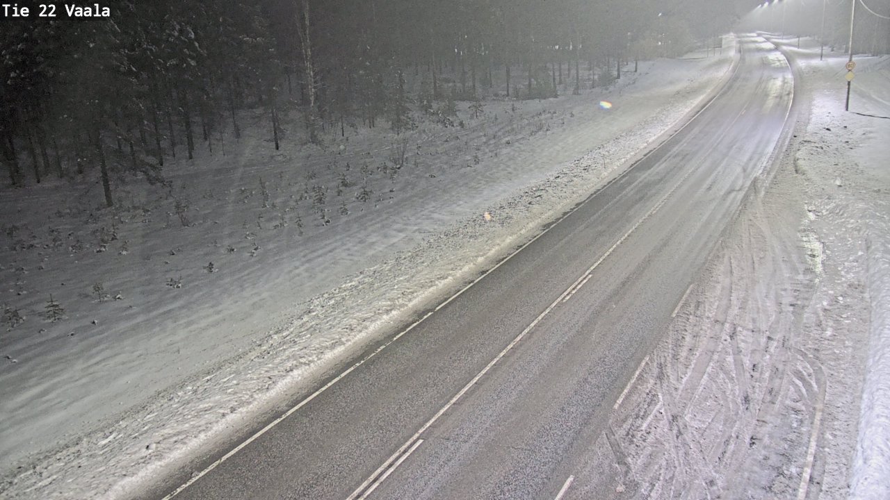 Weather Camera Image Väg 22 Vaala, Vaala, Pohjois-Pohjanmaa