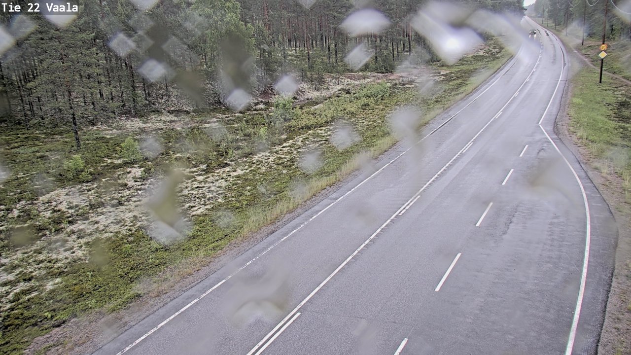 Weather Camera Image Road 22 Vaala, Vaala, Pohjois-Pohjanmaa