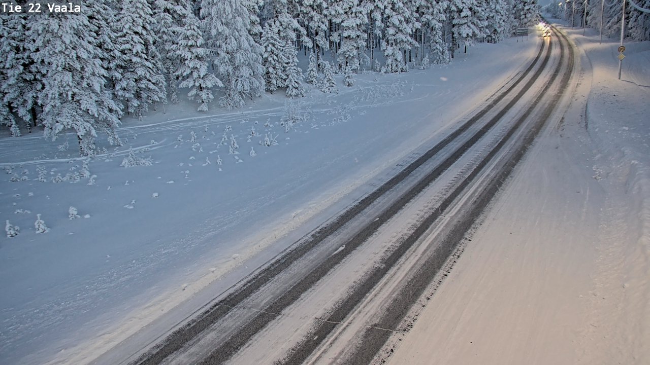 Weather Camera Image Road 22 Vaala, Vaala, Pohjois-Pohjanmaa