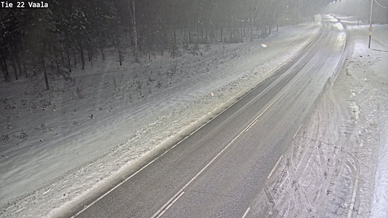 Weather Camera Image Väg 22 Vaala, Vaala, Pohjois-Pohjanmaa