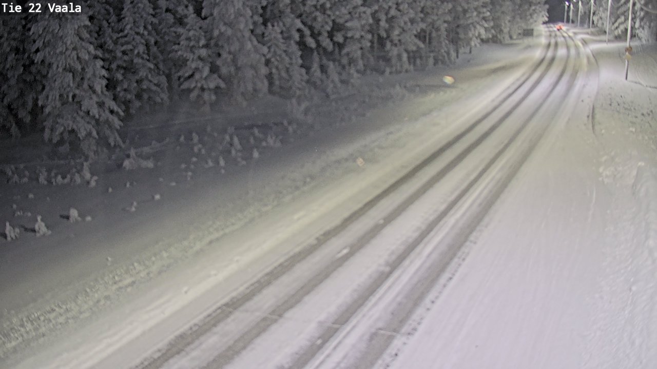 Weather Camera Image Road 22 Vaala, Vaala, Pohjois-Pohjanmaa
