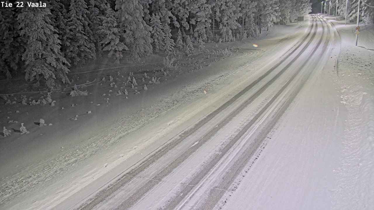Weather Camera Image Road 22 Vaala, Vaala, Pohjois-Pohjanmaa