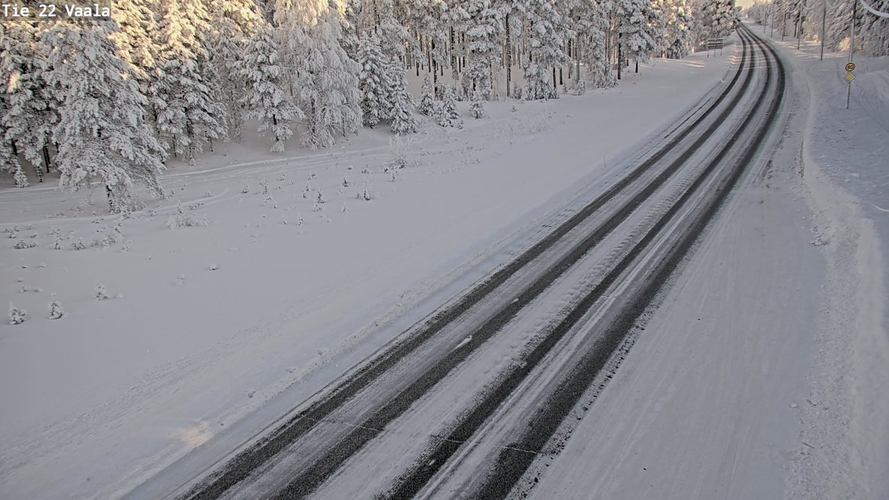 Weather Camera Image Road 22 Vaala, Vaala, Pohjois-Pohjanmaa