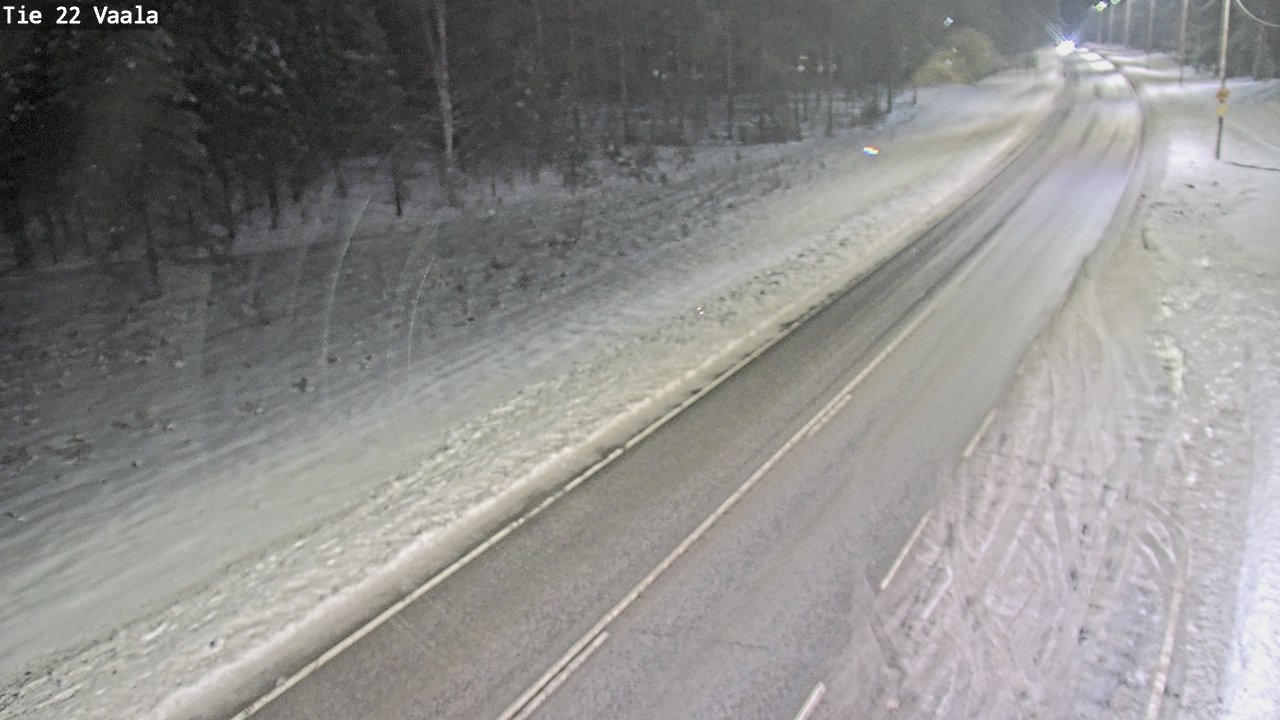 Weather Camera Image Väg 22 Vaala, Vaala, Pohjois-Pohjanmaa