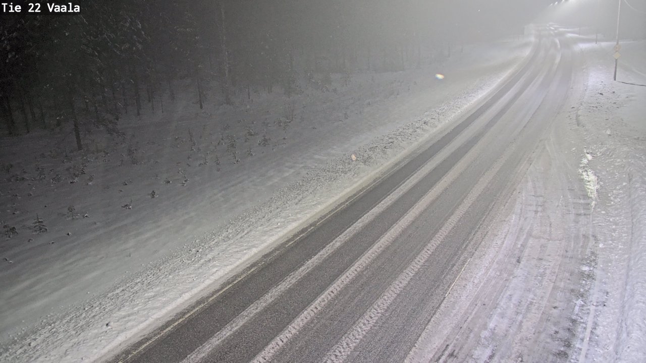 Weather Camera Image Road 22 Vaala, Vaala, Pohjois-Pohjanmaa