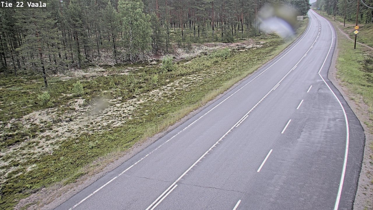 Weather Camera Image Road 22 Vaala, Vaala, Pohjois-Pohjanmaa