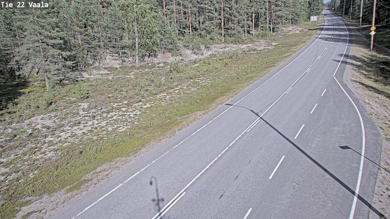 Weather Camera Image Road 22 Vaala, Vaala, Pohjois-Pohjanmaa