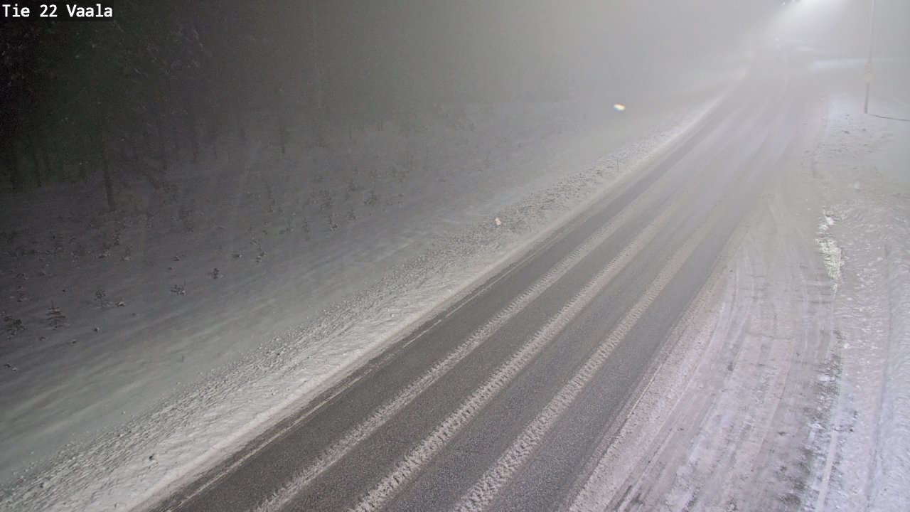 Weather Camera Image Road 22 Vaala, Vaala, Pohjois-Pohjanmaa