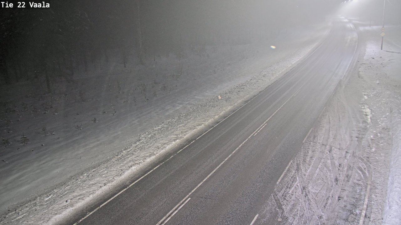 Weather Camera Image Väg 22 Vaala, Vaala, Pohjois-Pohjanmaa