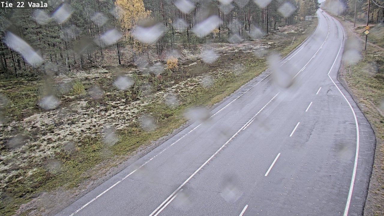 Weather Camera Image Road 22 Vaala, Vaala, Pohjois-Pohjanmaa